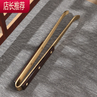 功夫茶具配件茶道六君子茶夹茶叶茶杯夹子黑檀木实木镊子泡茶工具JING PING