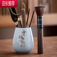 茶道六君子套装黑檀实木茶夹茶刀泡茶工具功夫茶具配件茶艺6君子JING PING