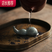 汝窑茶道摆件茶夹置匙置针置茶则茶针搁架葫芦茶搁茶道配件JING PING茶具