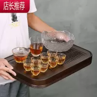 储水式小茶盘竹制小型茶台沥水茶海家用干泡茶托简易蓄水茶具托盘JING PING
