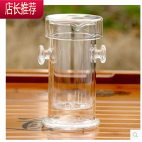 泡红茶专用茶具过滤耐热玻璃泡茶壶喝红茶杯透明家用双耳杯冲茶器JING PING