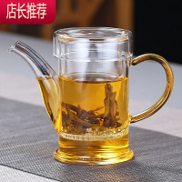 红茶泡茶壶耐热玻璃加厚带盖过滤小茶壶冲茶器家用功夫茶具JING PING