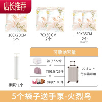 真空压缩袋收纳袋专用旅行包装真空气衣物蒸空电泵抽空衣服行李箱JING PING C:[适合22寸以上行李箱]5个袋子送手