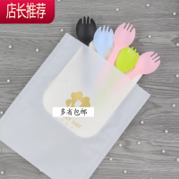 一次性塑料生日蛋糕刀叉碟套装刀叉盘蜡烛餐具餐盘盘叉组合定制JING PING 5勺5盘50套(彩色)一次性餐具