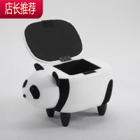 创意换鞋牛凳象小鹿梳化妆凳沙发熊试鞋凳家用门口储物动物矮凳子JING PING收纳凳