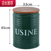 油漆桶凳子小吃店储物凳铁皮酒吧凳实木铁艺个性店铺油桶铁桶凳子JING PING收纳凳