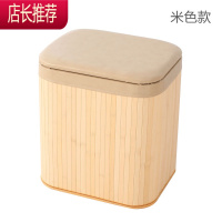 多功能收纳凳子实木客厅沙发储物凳家用卧室床尾箱换鞋凳可坐成人JING PING
