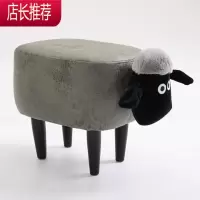 创意小羊换鞋凳化妆凳家用凳子门口储物凳坐凳动物北欧实木收纳凳JING PING