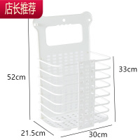 脏衣篮家庭收纳筐免打孔折叠家用卫生间衣物篓洗漱用品挂架洗衣篮JING PING收纳篮