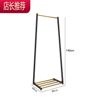北欧衣帽架落地简约现代卧室内家用床头铁艺挂衣架置物架晾衣架子JING PING