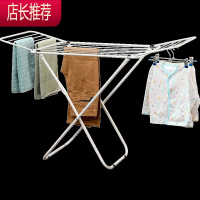 晾衣架落地折叠室内晒衣架家用迷你小型飘窗毛巾架凉衣架JING PING