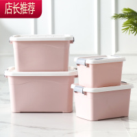 收纳箱透明加厚手提家用书本书籍整理箱零食储物箱桌面收纳盒JING PING