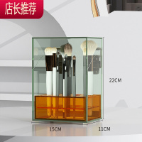 化妆刷桶收纳盒亚克力桌面防尘美妆刷眉笔眼线桶彩色梳妆台置物架JING PING