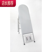 繁荣两用烫衣板家用收纳折叠梯子熨衣架熨烫台多功能电熨斗板JING PING 中号圆头梯银布熨衣板