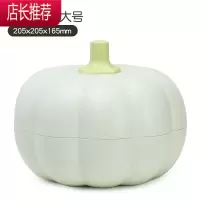 南瓜果盘创意家用客厅网红糖果盒零食盘双层干果盘春节年货水果篮JING PING 大南瓜-绿色