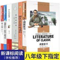 八年级下册名著全套6册初二课外书苏菲的世界傅雷家书名人传青年 八年级必读六册