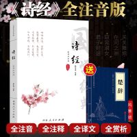 诗经全文注音版注释赏析正版全集送楚辞小学生初中生成人国学书籍 诗经注音版