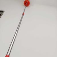 清洁扫把天花板蜘蛛网除尘加长刷鸡毛掸子家用清洁除尘刷神器绅缩 圆型 单头