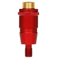 抄网头防转配件网头连接器抄网转换头防转头动快速连接头8mm渔具 红色