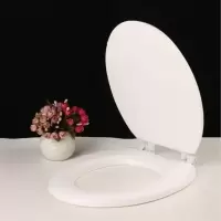 硅胶马桶盖家用通用发泡座便器盖板坐垫软圈发泡盖座圈泡沫彩色软 UO型白色（长41-43宽34）