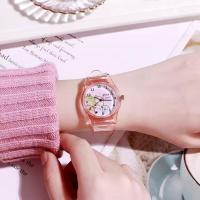 儿童手表奥特曼赛罗迪迦儿童玩具手表小学生闪光灯手表男孩礼物 不发光/粉色透明团子 关注店铺*赠备用电池OPP袋简装