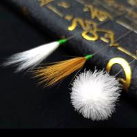 专业采耳工具套装掏耳朵工具鸡鹤毛鹅毛棒扣挖采耳掏耳神器挖耳勺 银针鸡毛1鹤毛1鹅毛1