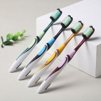 牙刷硬毛去牙渍牙黄硬毛刷高档牙刷牙刷软毛独立包装软毛牙刷情侣 四支软毛独立包装