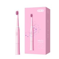 舒客舒克电动牙刷成人智能声波洁牙全身防水软毛学生男女情侣c2c1 c2樱花粉1盒