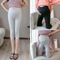 孕妇装夏季连衣裙宽松遮肚子减龄大码装胖mm蕾丝娃娃领潮妈牛仔裙 1909颜色留言备注 M