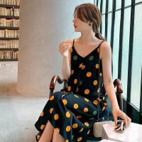 孕妇装夏装春秋装套装时尚连衣裙两件套洋气潮妈开衫春季夏天裙子 波点单吊带 M