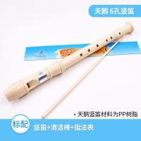 奇美竖笛6孔/8孔德式高音C调竖笛儿童初学竖笛学生笛子成人自学笛 6孔 天鹅竖笛(玩具娱乐)