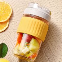 荣事达玻璃杯水杯女学生韩版吸管杯子防摔高颜值奶茶咖啡杯双饮杯 雏菊黄420ML