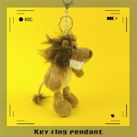 创意卡通小狮子王毛绒钥匙扣书包挂件公仔玩具玩偶韩国可爱礼物女 新款 深棕色 约15厘米