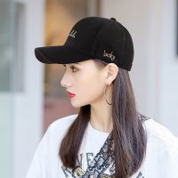 棒球帽网帽女士鸭舌帽韩版潮牌防晒遮阳帽百搭帽子时尚太阳帽夏季 黑色 帽围52-62cm[可调帽围]