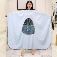 剪头发专用披肩大人围布理发店潮高档透气发廊专用夏季不沾发透明 白色桃心-/防水防静电