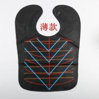 专业烫染发披肩围布防水加厚焗油披肩美发离子烫理发店染发工具 薄款条纹披肩62*45