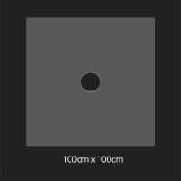 一次性烫染发披肩围脖焗油理发店专用塑料防水加厚免洗美理发围布 60x90(cm) 5只装