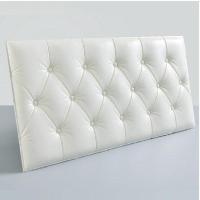 榻榻米软包墙围床边贴床头护墙板儿童房炕床防撞自粘立体泡沫墙贴 白色 30cm*60cm 中