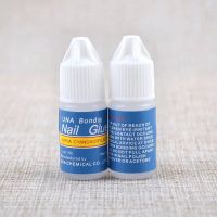 美甲胶水粘假指甲片强力饰品粘钻胶水镶钻持久牢固美甲专用带刷头 贴钻专用胶水2瓶(3g)