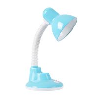 led小台灯护眼书桌大学生折叠插电式迷你床头灯床头儿童台灯202 蓝色 不带灯泡