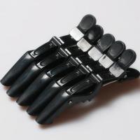 理发店发夹发型师专用鳄鱼嘴夹子美发工具分区夹发卡子染发夹子边 鳄鱼夹子黑色一包5个装