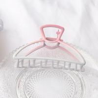 2021新款合金金属发夹双色渐变抓夹韩版后脑勺鲨鱼夹发抓发饰爪夹 月牙 1#色 锌合金