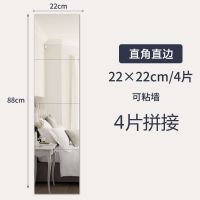 穿衣镜全身镜欧式简约家用落地镜试衣镜贴墙宿舍卧室镜壁挂特价镜 22*22四片+贴胶