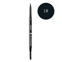 TFT新品极细防水双头旋转眉笔眉刷彩色眼线笔唇线笔三合一不晕染 1#黑色