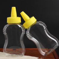 蜂蜜瓶500g尖嘴塑料蜂蜜瓶1斤装蜂蜜瓶挤压蝴蝶型加厚尖嘴瓶. 箱装 尖嘴蜂蜜瓶3个（送标签）