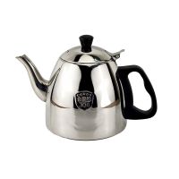 加厚304不锈钢茶壶泡茶壶不锈钢餐厅水壶家用过滤网电磁炉冷水壶 1.5升导弹壶 无网201