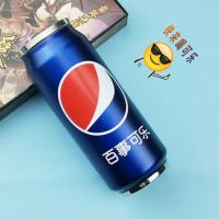 大容量吸管保温杯男女学生个性潮流可乐罐304不锈钢情侣可爱水杯 【单盖】吸管盖 380ML普通款可口可乐（不保温）
