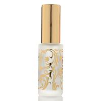 12ML镀金香水分装瓶 高档蒙砂香水玻璃瓶 化妆补水喷雾瓶香水空瓶 1支(瓶身颜色随机)