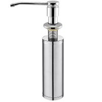 皂液器厨房水槽洗洁精瓶子洗菜盆304不锈钢瓶按压瓶洗涤剂按压器 全铜头皂液器25~35MM口径