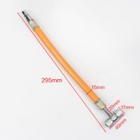 两用T型双头充气泵网软管打气嘴摩托车电动自行车充气咀补胎修胎 双头软管打气咀